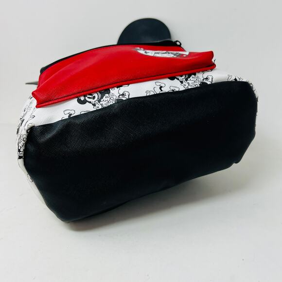 NEW! Bioworld Mickey & Minnie Mouse Mini Backpack Bag Black White Disney - Picture 4 of 8